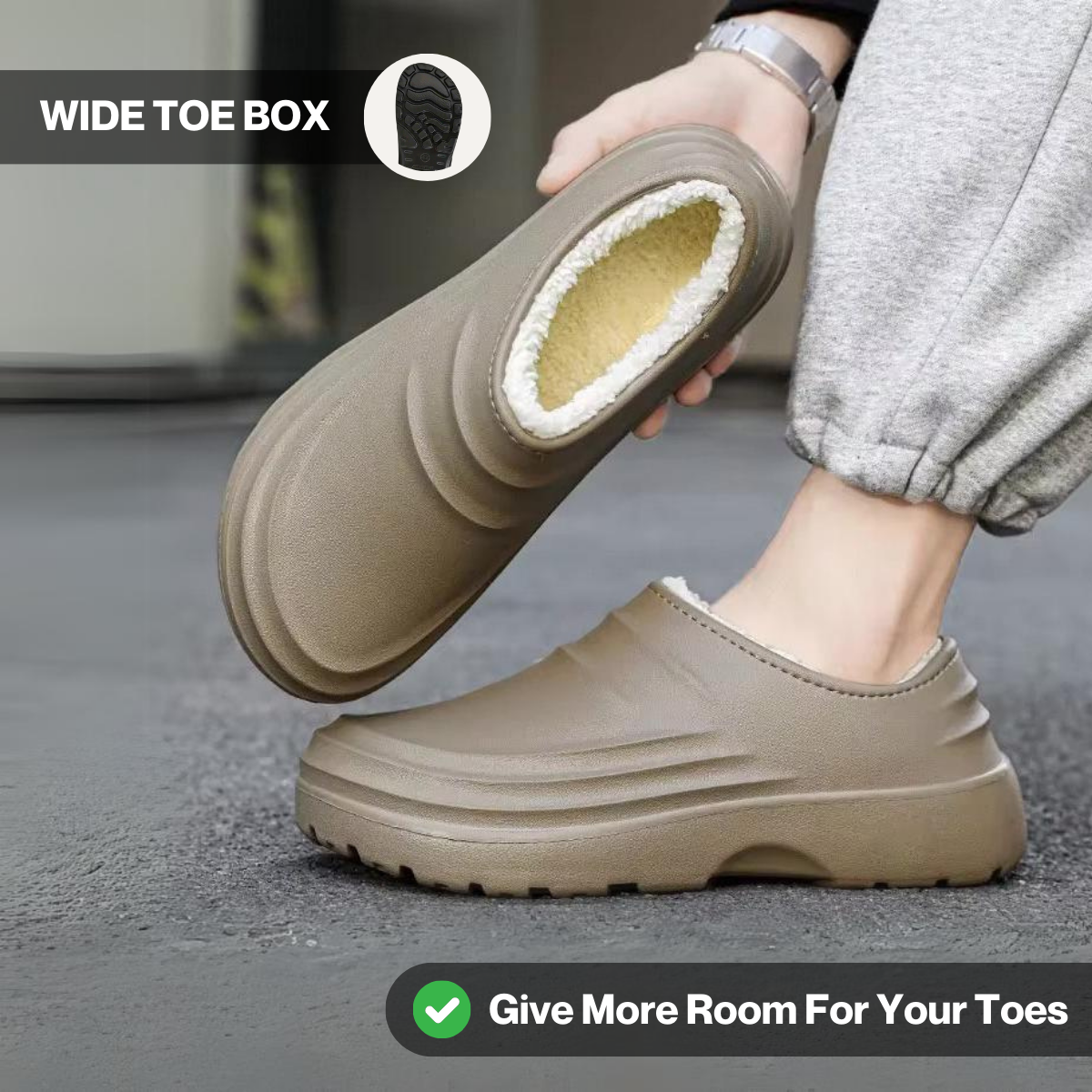 Sintaro Fuzzy - Healthy & Non-Slip Comfort Clogs