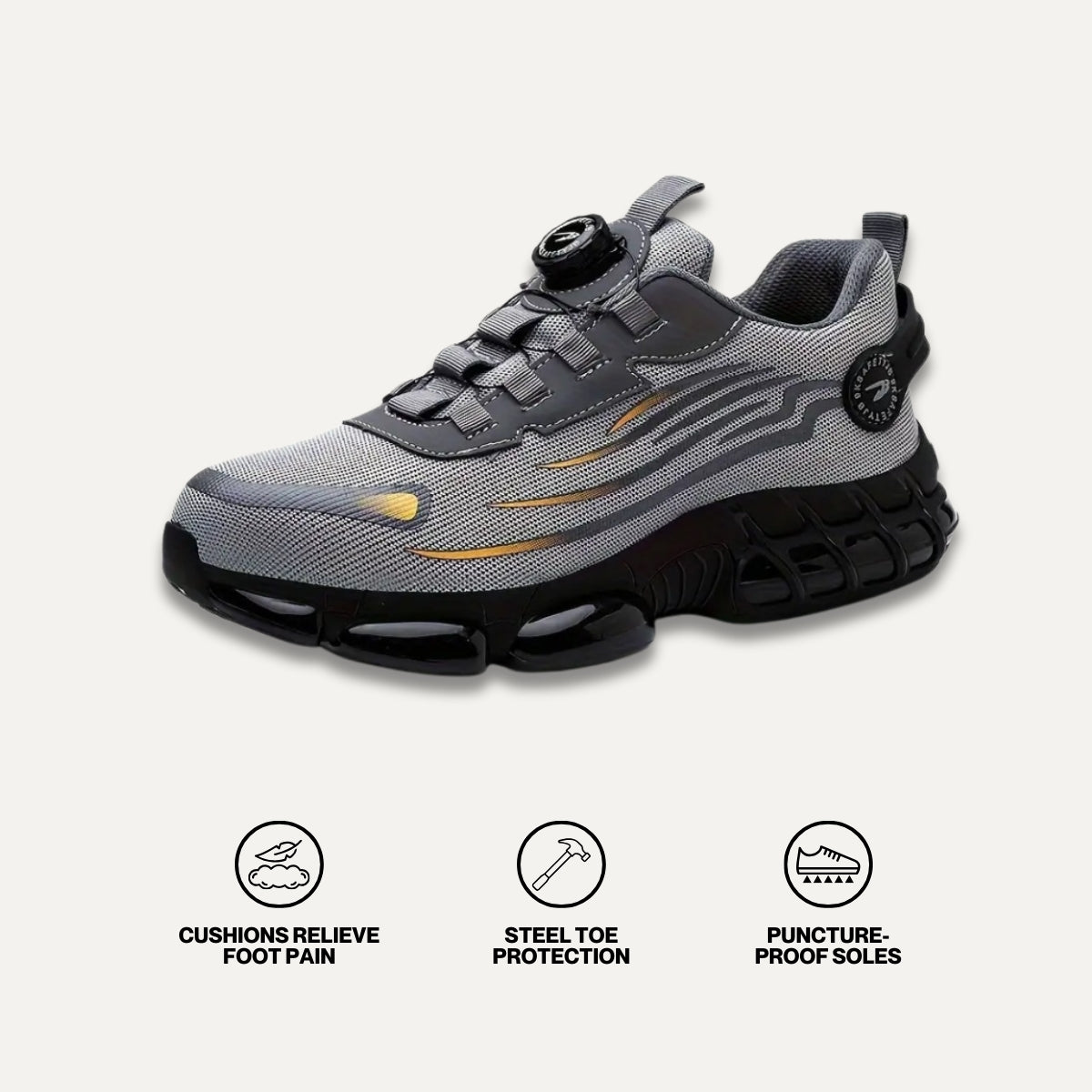 Saxon - Healthy & Protective Steel Toe Sneakers