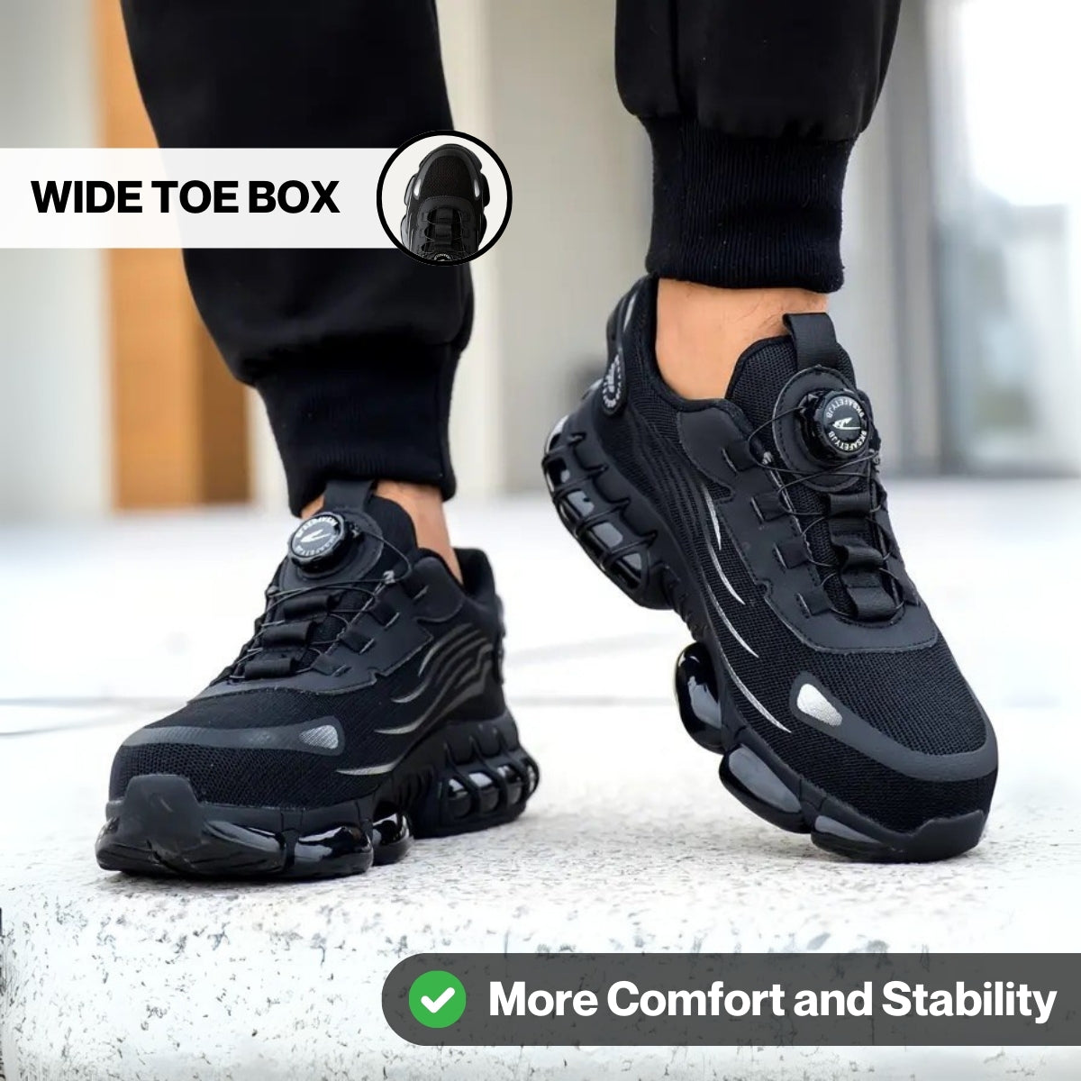 Saxon - Healthy & Protective Steel Toe Sneakers