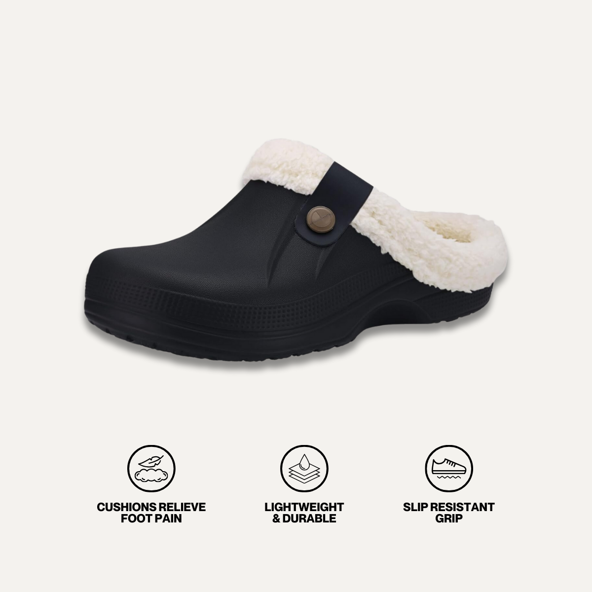 Ario Furryy - Healthy & Non-Slip Comfort Clog Mules