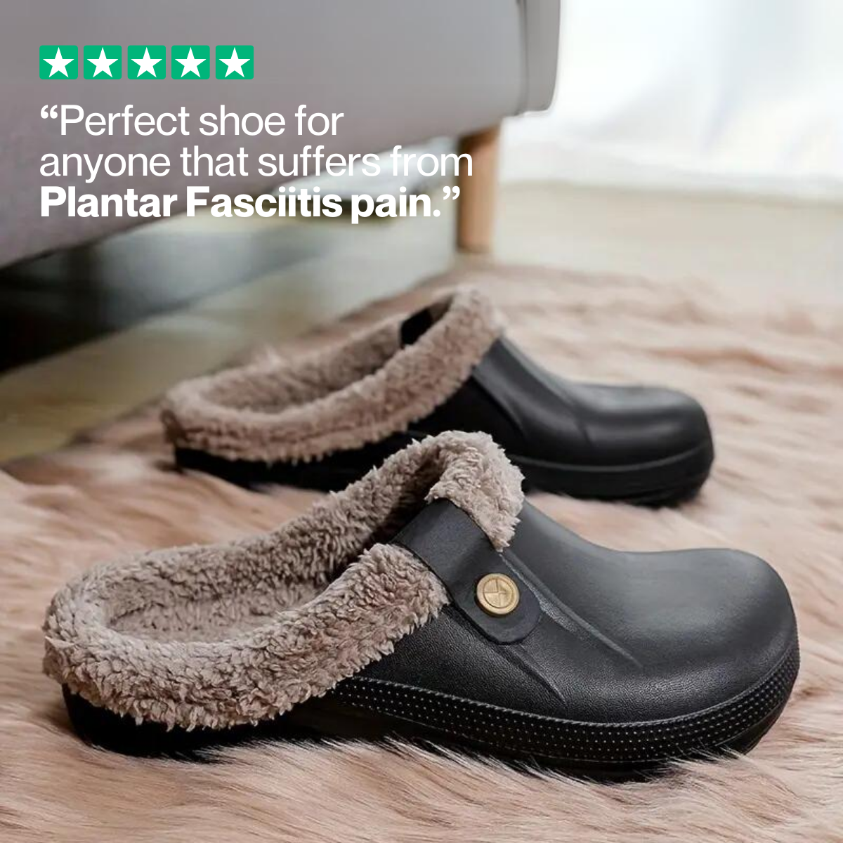 Ario Furryy - Healthy & Non-Slip Comfort Clog Mules